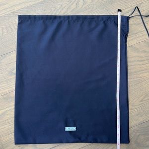 15 x 13 inch draw string Prada purse duster bag travel bag shoe bag flip flip